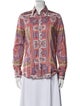 Etro Paisley Print Long Sleeve Button-Up Top