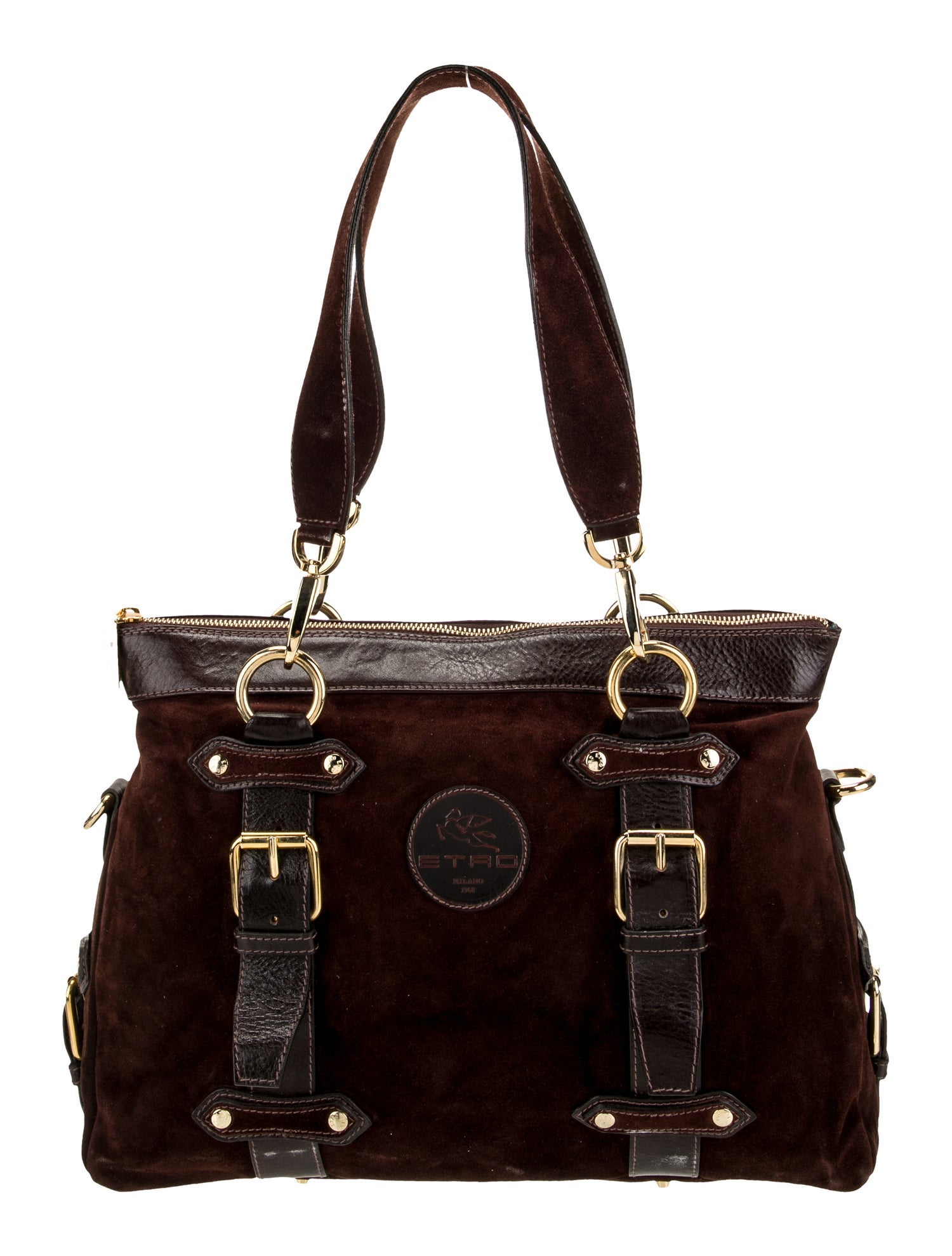 Etro Suede Shoulder Bag