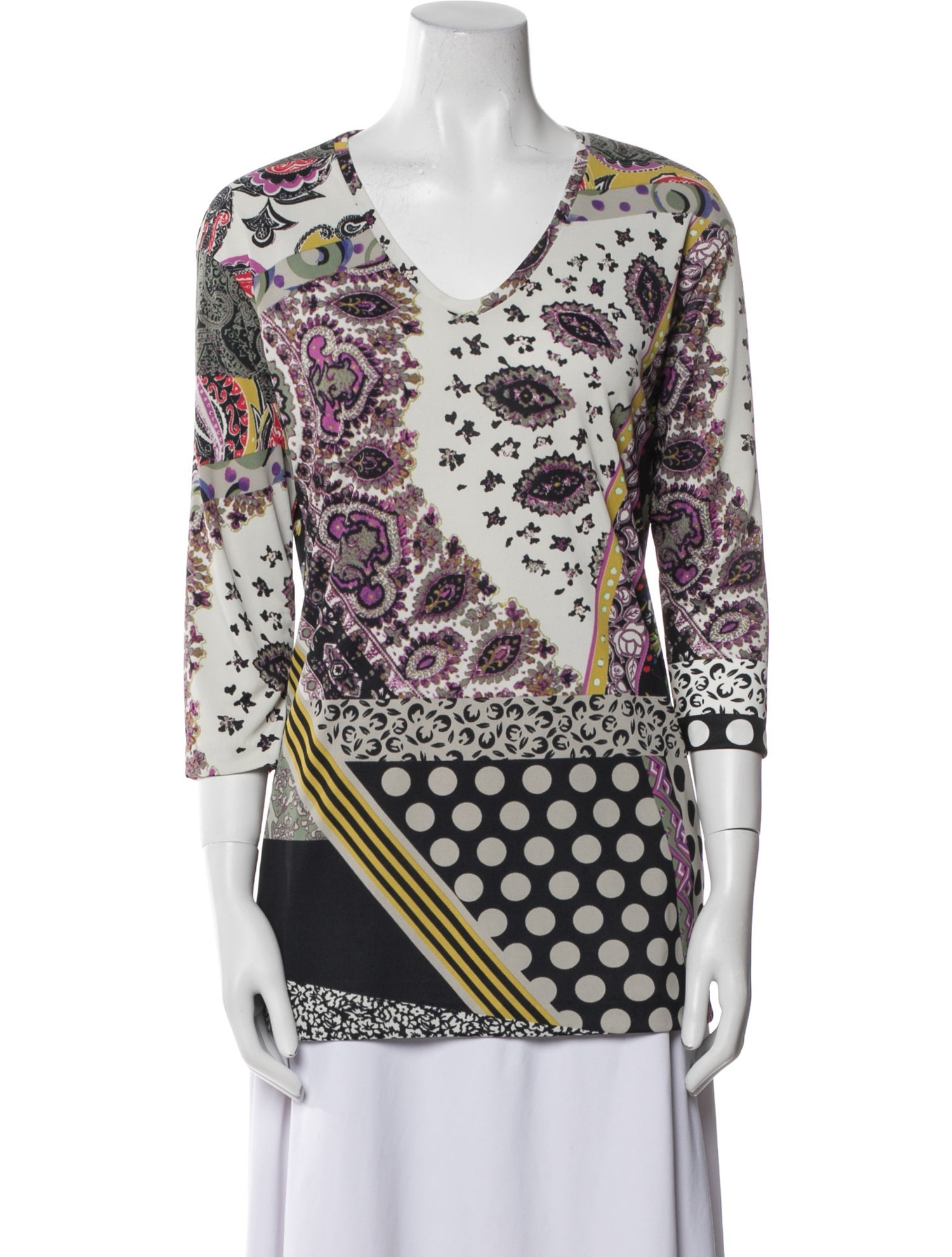 Etro Printed V-Neck Tunic
