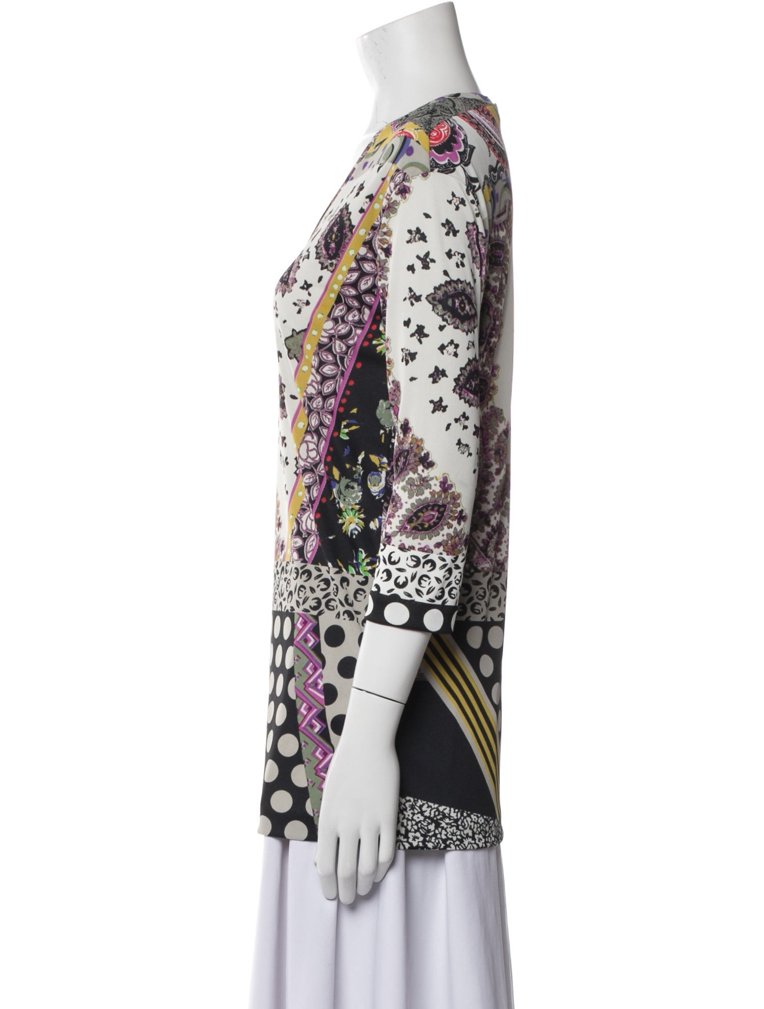 Etro Printed V-Neck Tunic