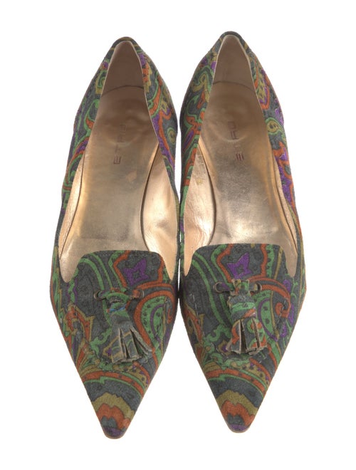 Etro Suede Printed Loafers