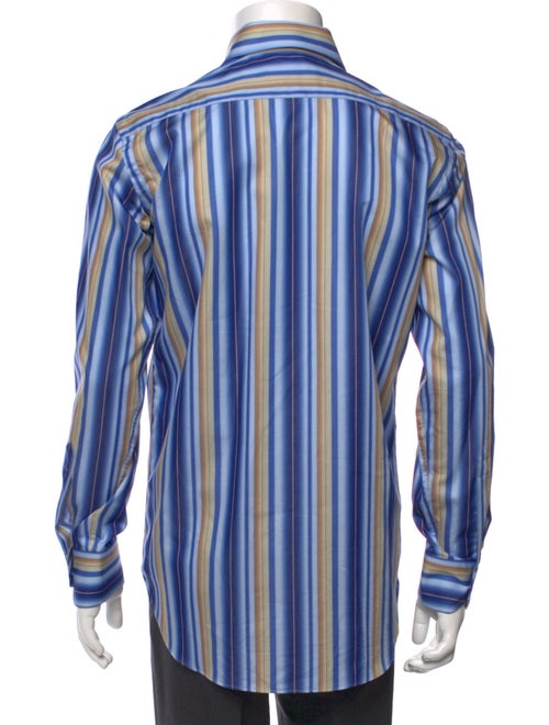 Etro Striped Long Sleeve Dress Shirt