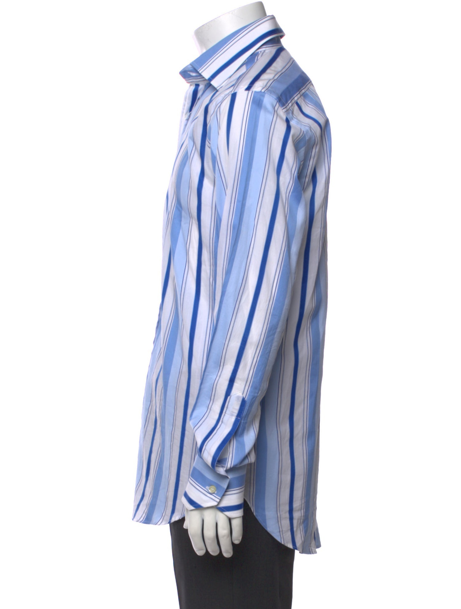 Etro Striped Long Sleeve Dress Shirt