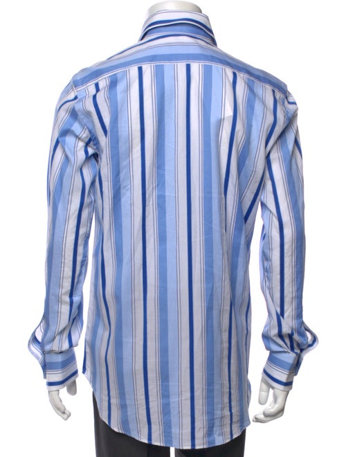 Etro Striped Long Sleeve Dress Shirt