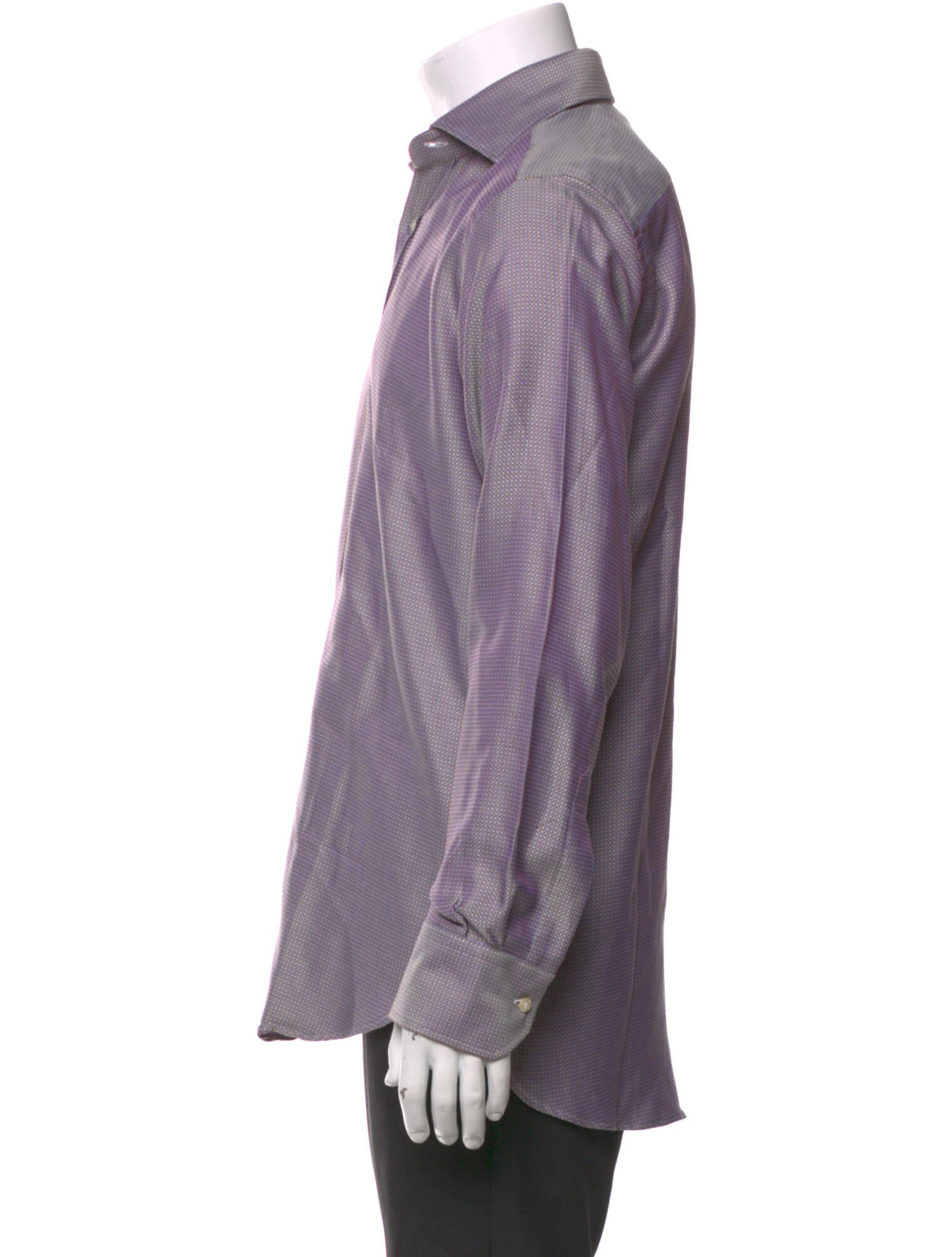 Etro Polka Dot Print Long Sleeve Dress Shirt