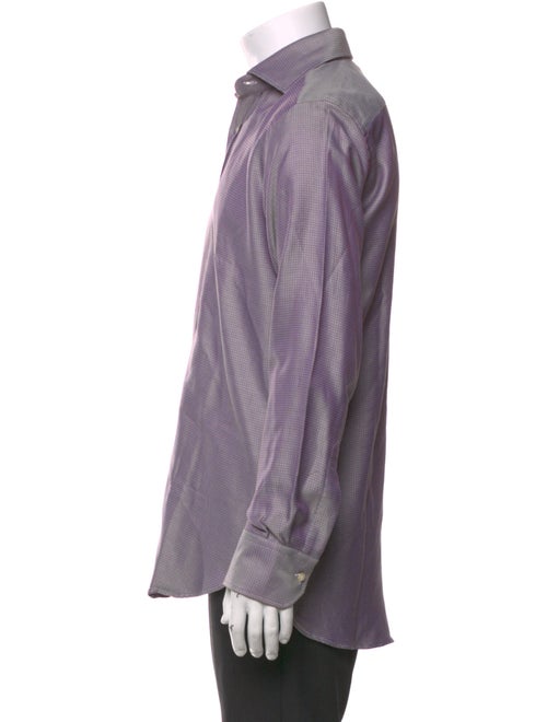 Etro Polka Dot Print Long Sleeve Dress Shirt