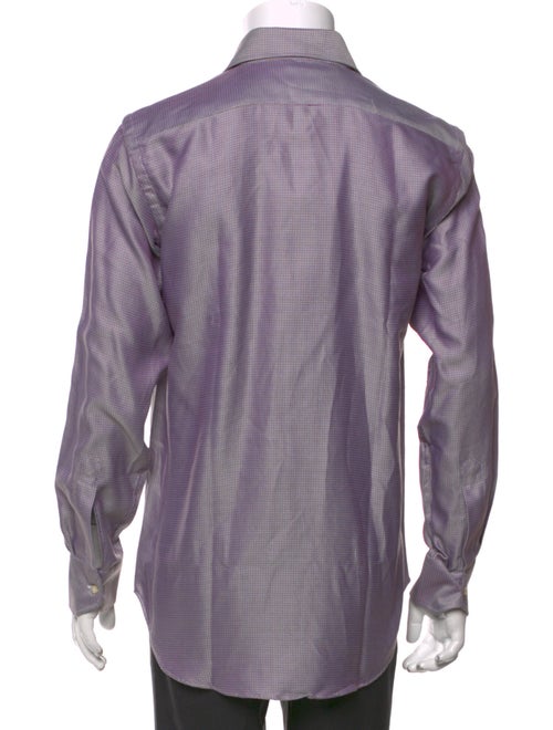 Etro Polka Dot Print Long Sleeve Dress Shirt