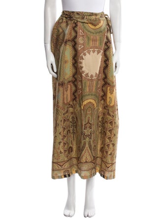 Etro Wool Midi Length Skirt