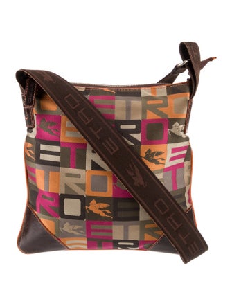 Etro Leather Messenger Bag