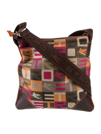Etro Leather Messenger Bag