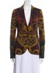 Etro Wool Printed Blazer