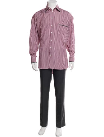 Etro Striped Long Sleeve Dress Shirt