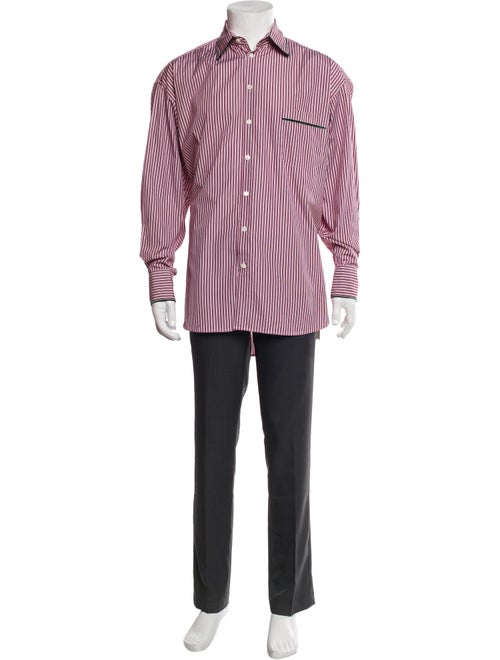 Etro Striped Long Sleeve Dress Shirt