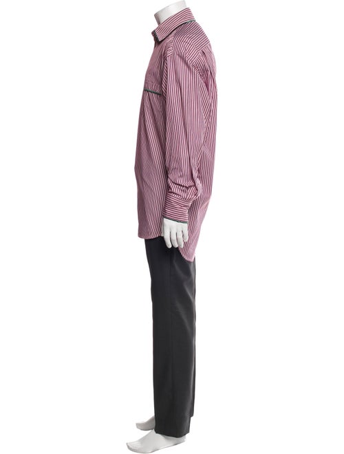 Etro Striped Long Sleeve Dress Shirt