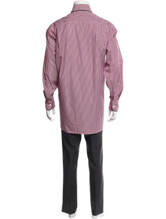 Etro Striped Long Sleeve Dress Shirt