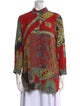 Etro Silk Paisley Print Button-Up Top