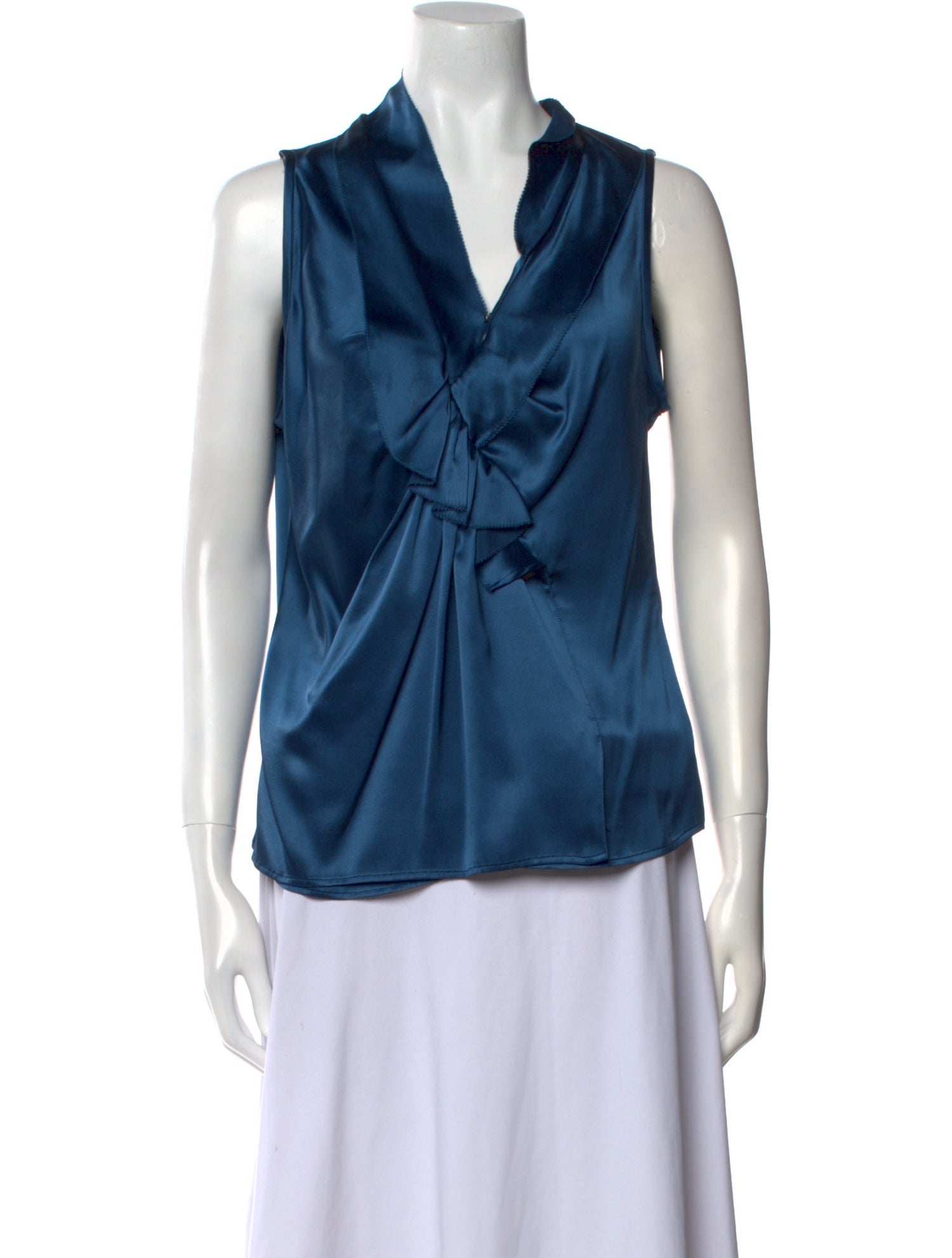 Etro Silk Cowl Neck Blouse