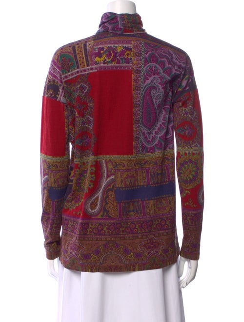 Etro Wool Paisley Print Sweatshirt