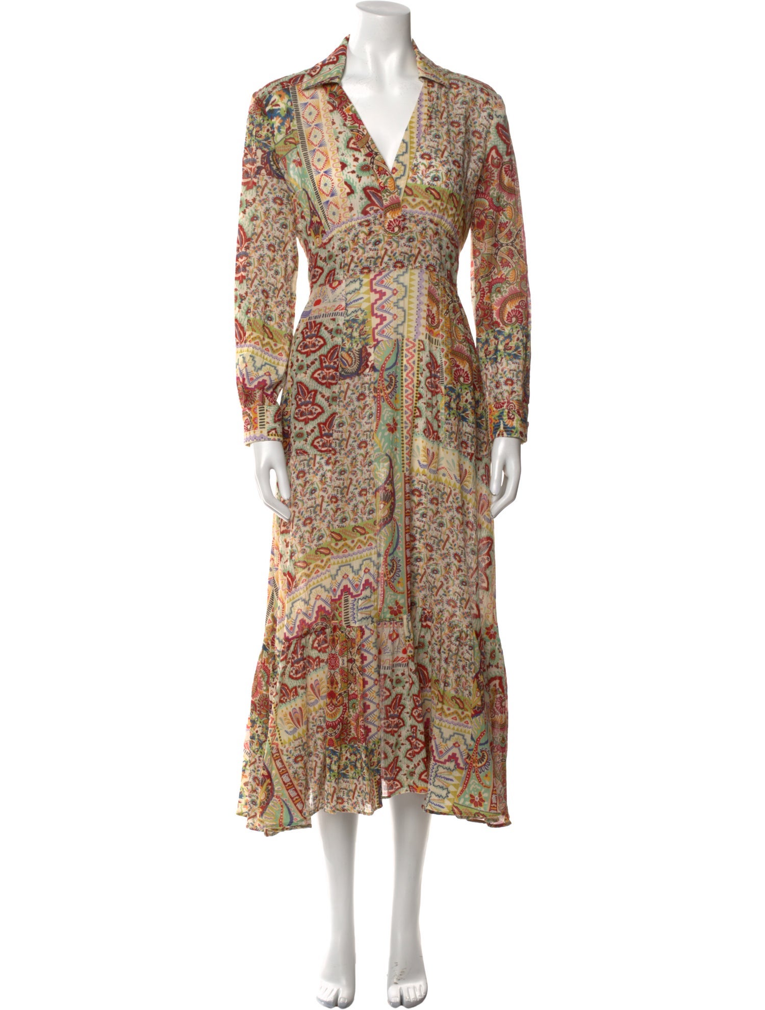 Etro Paisley Print Long Dress