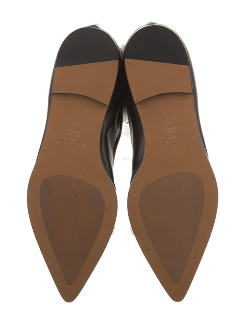 Etro Leather Embroidered Accent Boots