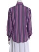 Etro Striped Long Sleeve Button-Up Top