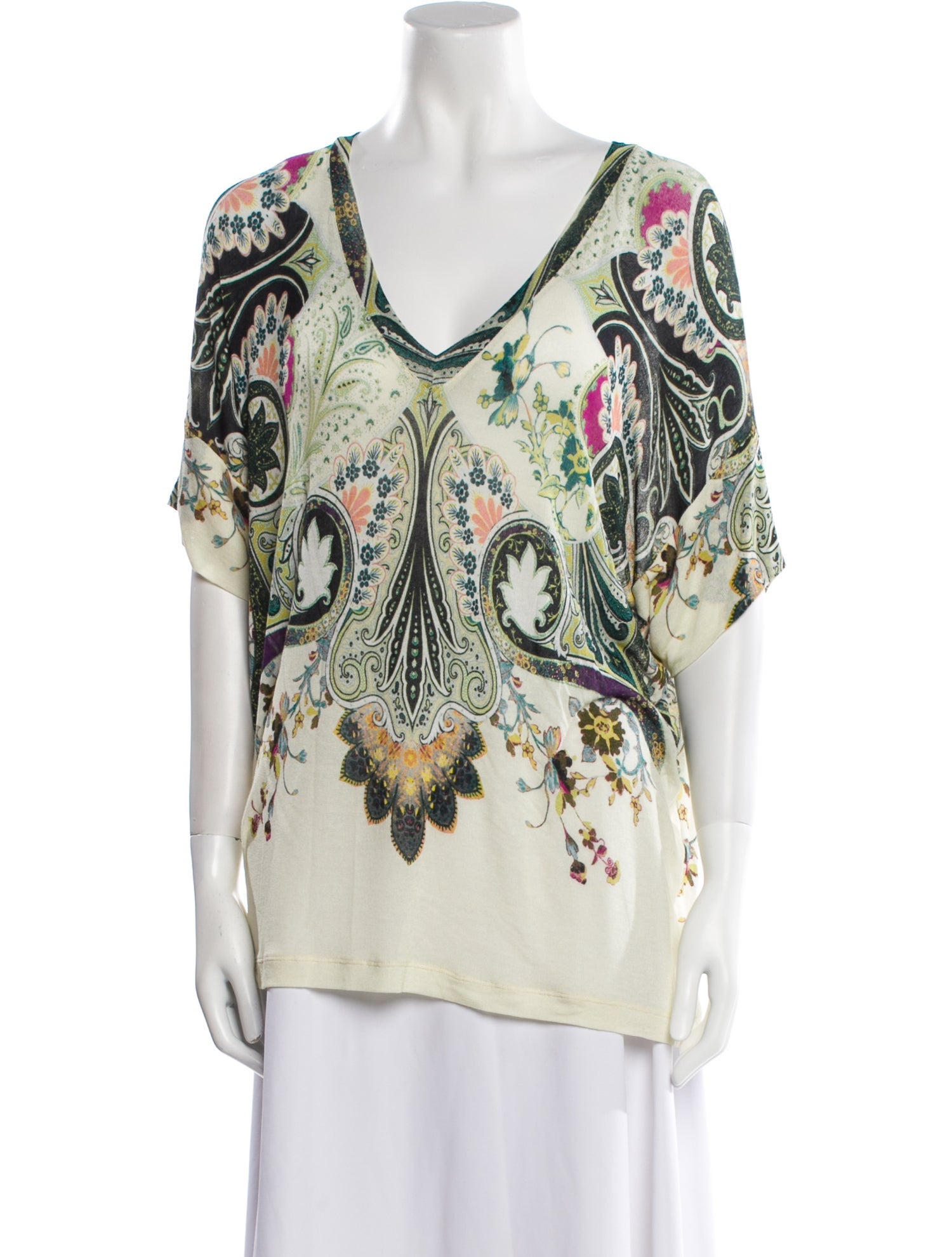 Etro Paisley Print V-Neck Tunic
