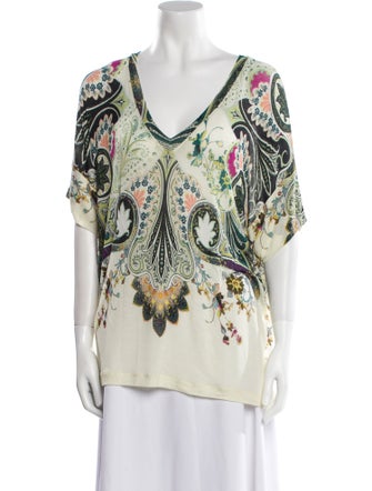 Etro Paisley Print V-Neck Tunic