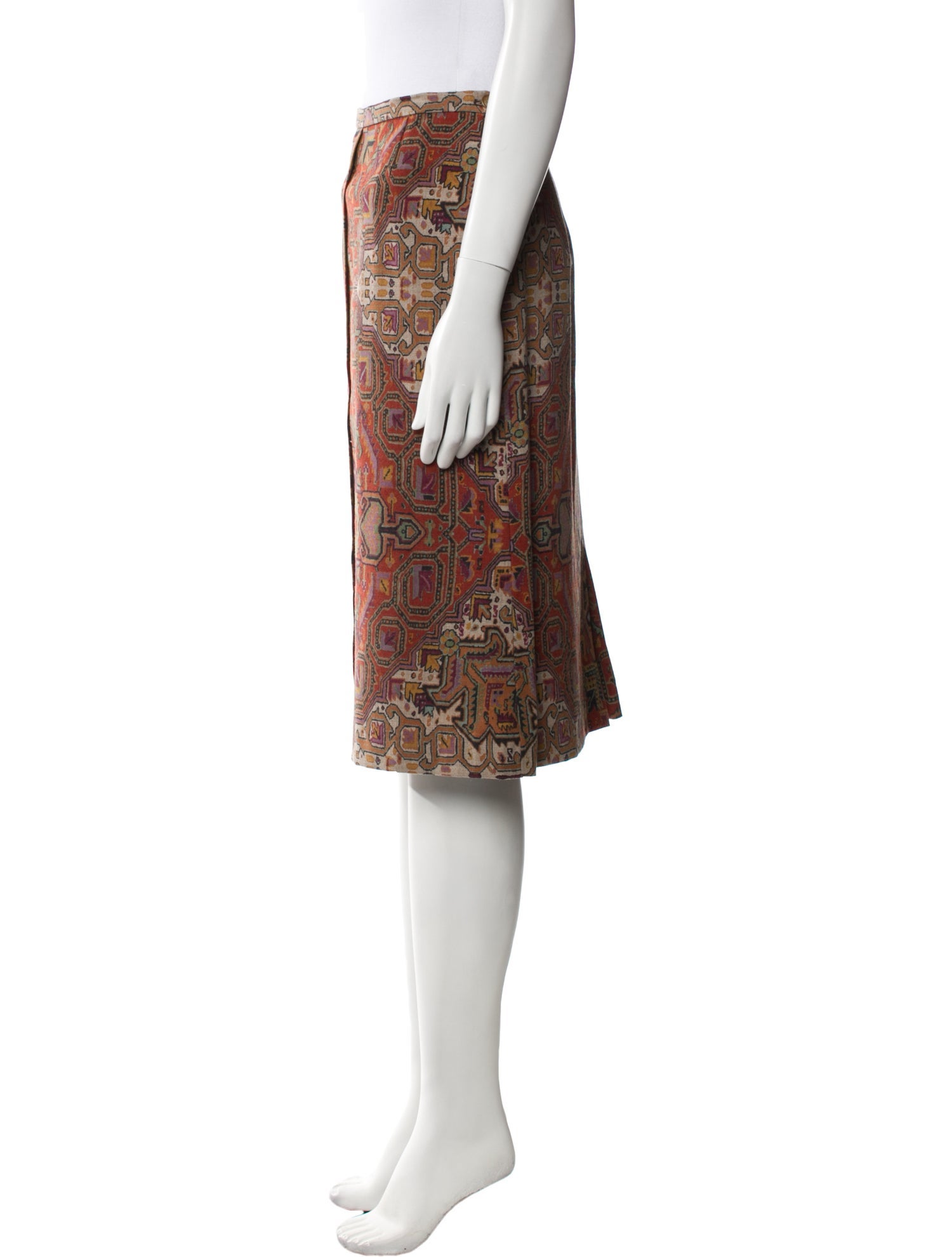 Etro Printed Knee-Length Skirt