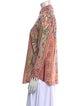 Etro Printed Three-Quarter Sleeve Button-Up Top