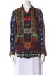 Etro Printed Long Sleeve Button-Up Top
