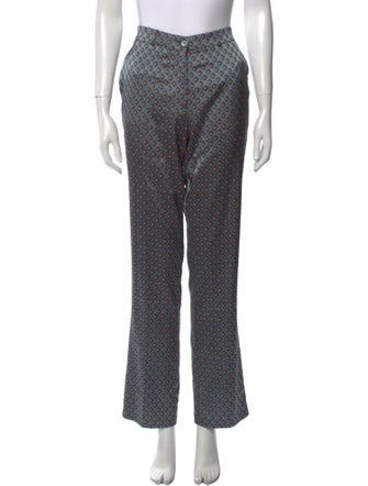 Etro Printed Straight Leg Pants