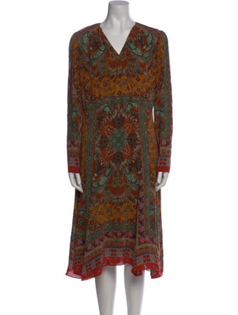 Etro Silk Midi Length Dress