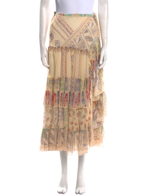 Etro Silk Midi Length Skirt
