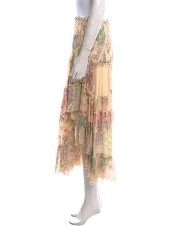 Etro Silk Midi Length Skirt