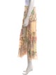 Etro Silk Midi Length Skirt