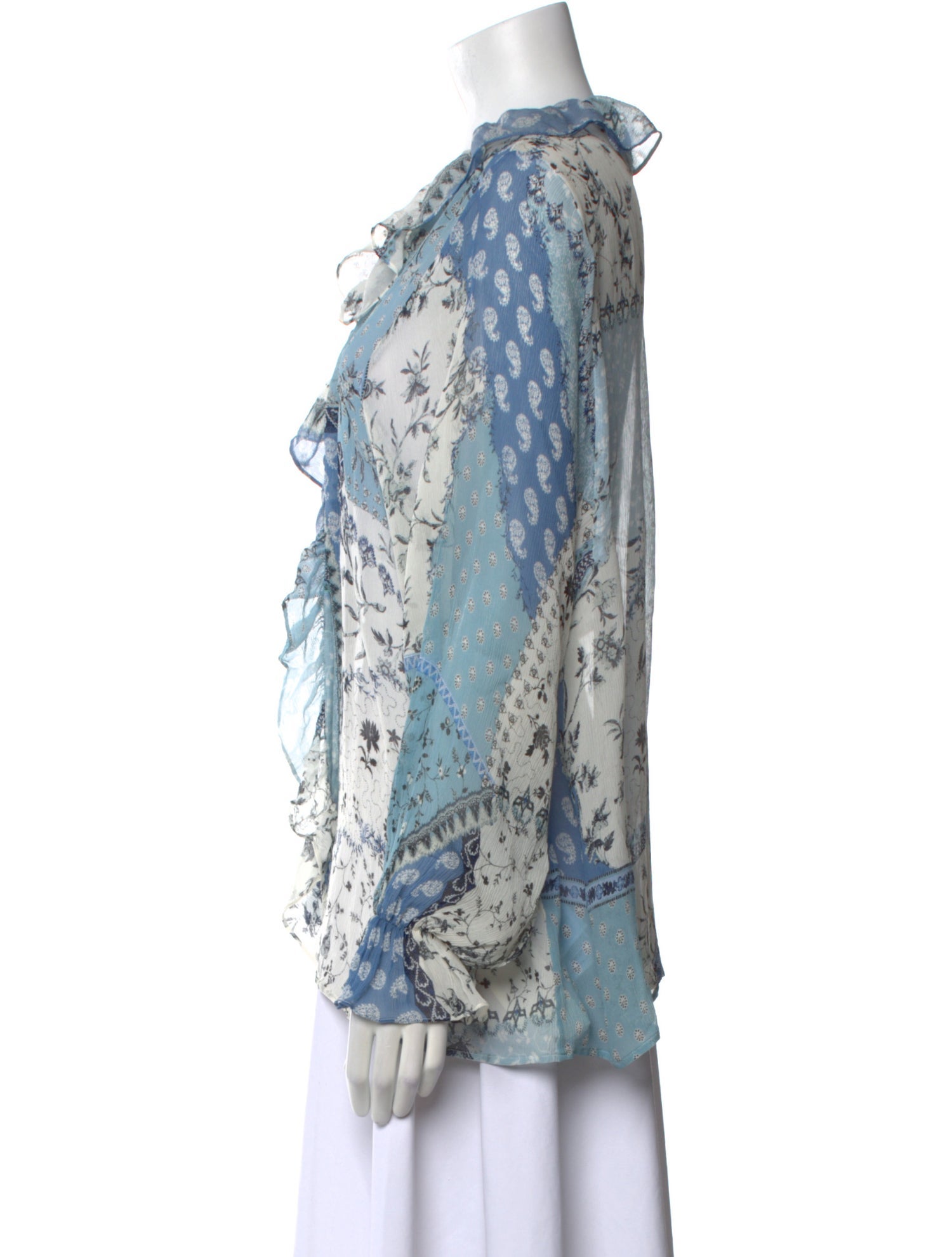 Etro Silk Floral Print Blouse