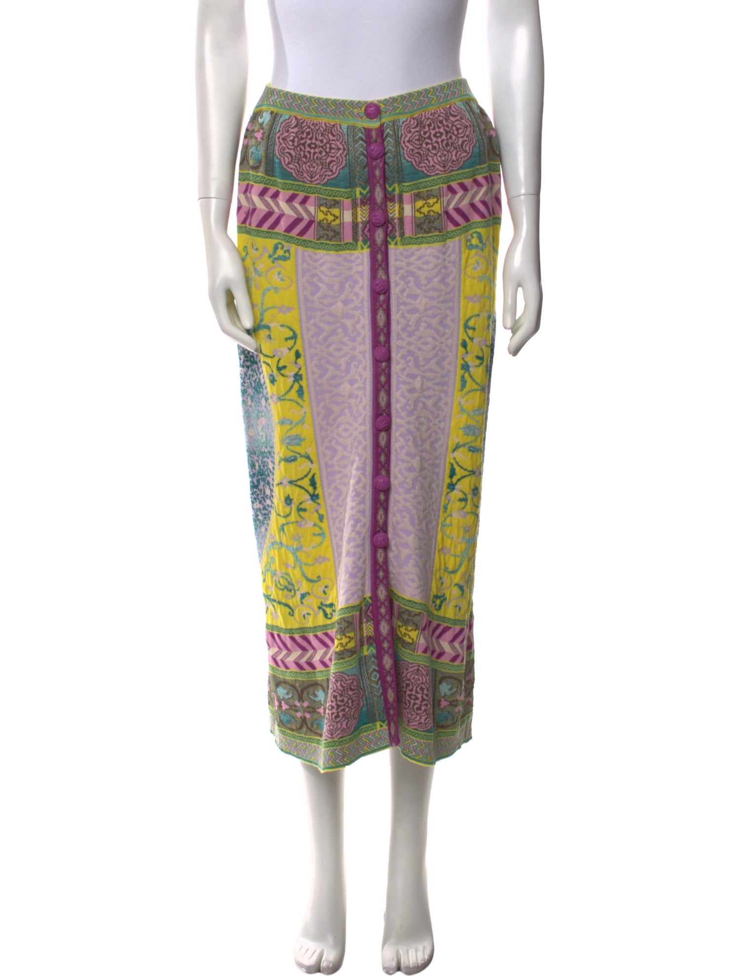 Etro Printed Midi Length Skirt
