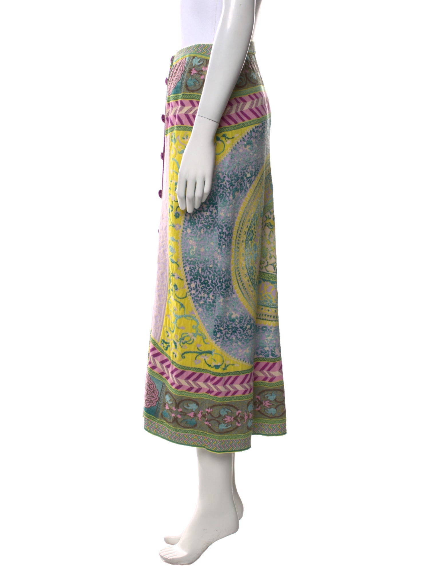 Etro Printed Midi Length Skirt