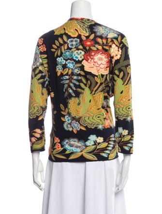 Etro Silk Floral Print Top