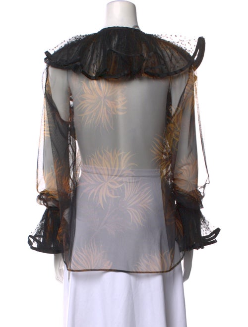 Etro Printed V-Neck Blouse