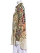 Etro Silk Floral Print Button-Up Top