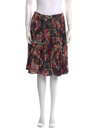 Etro Floral Print Knee-Length Skirt