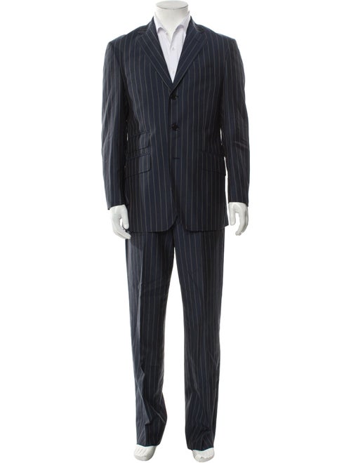 Etro Virgin Wool Striped Two-Piece Suit