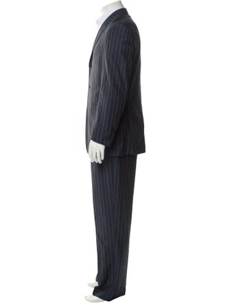 Etro Virgin Wool Striped Two-Piece Suit