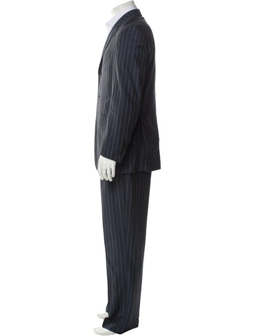 Etro Virgin Wool Striped Two-Piece Suit