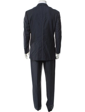 Etro Virgin Wool Striped Two-Piece Suit