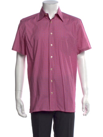 Etro Polka Dot Print Short Sleeve Shirt