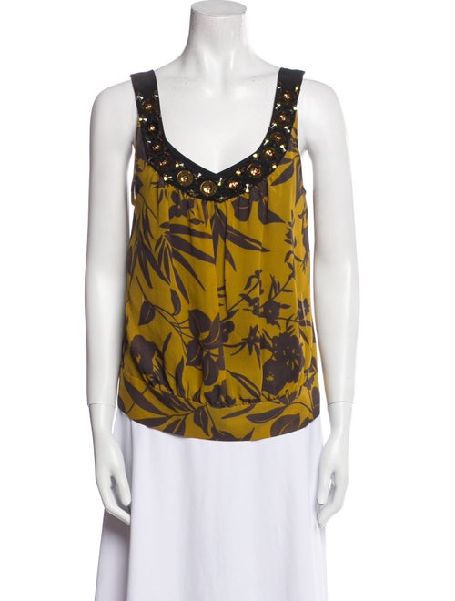 Etro Printed Scoop Neck Top