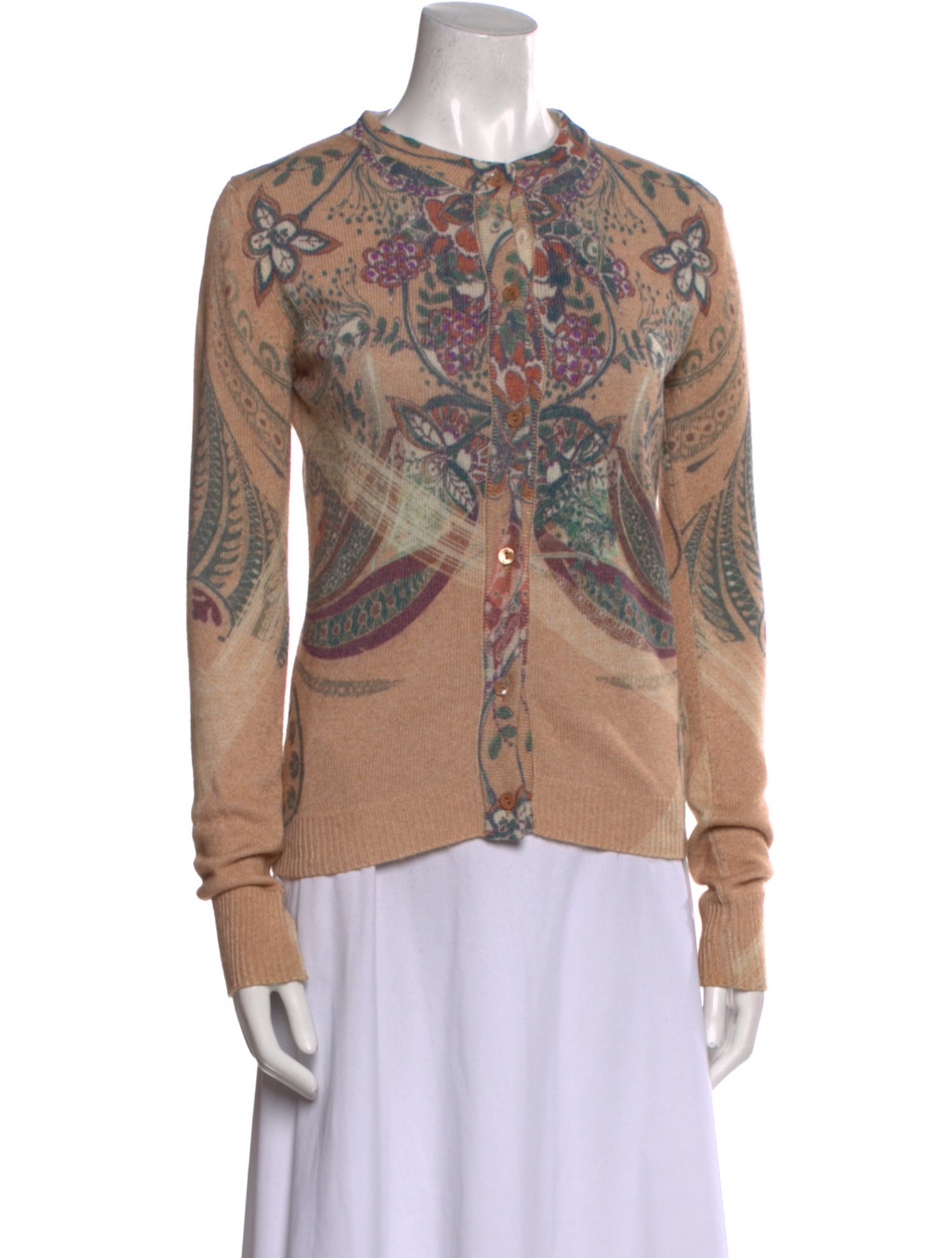 Etro Printed Crew Neck Sweater