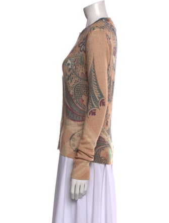 Etro Printed Crew Neck Sweater